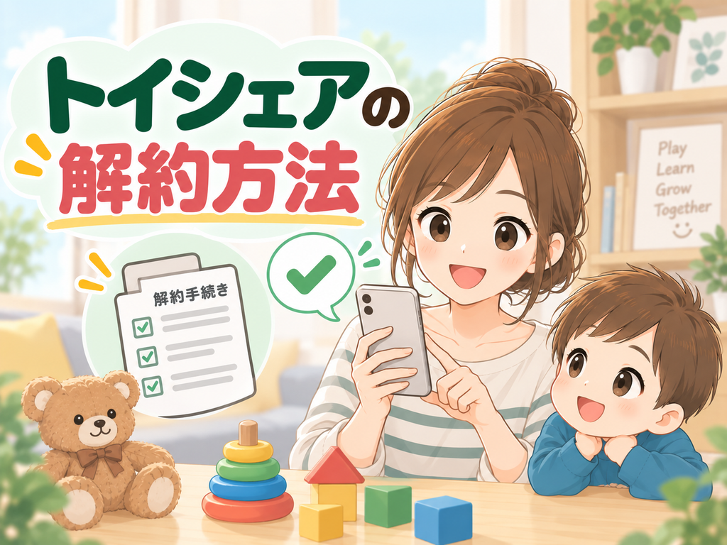 トイシェアの解約方法アイキャッチ