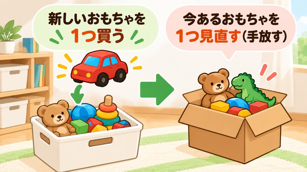 1つ買ったら1つ手放す解説画像