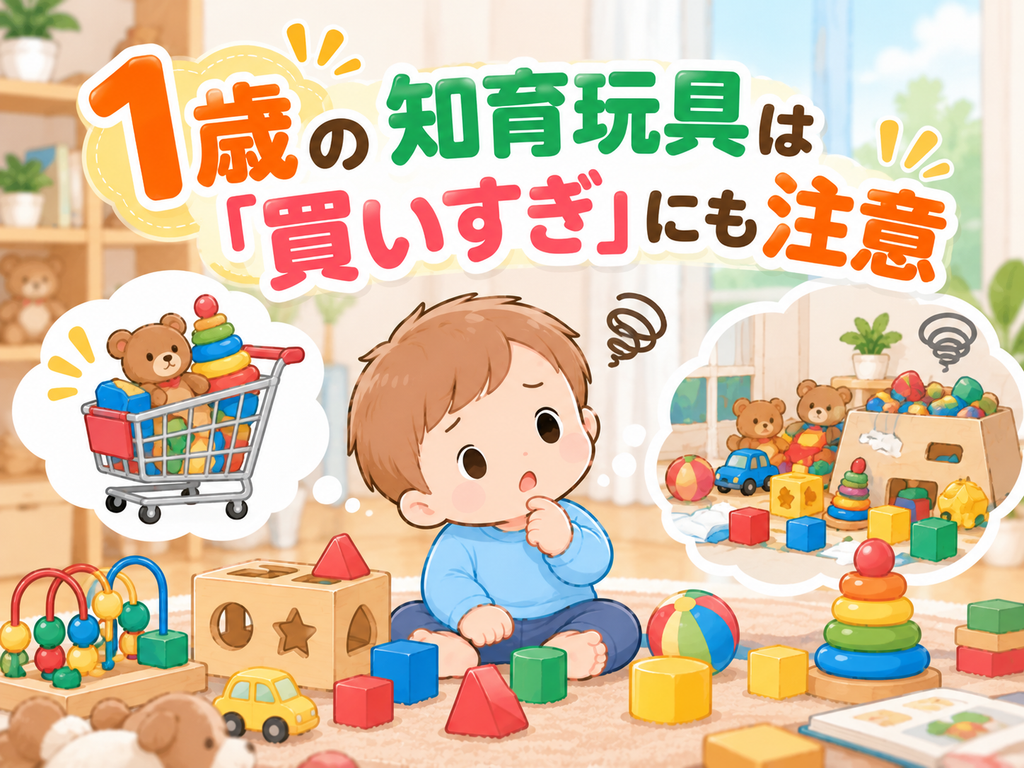 1歳の知育玩具は「買いすぎ」にも注意アイキャッチ画像