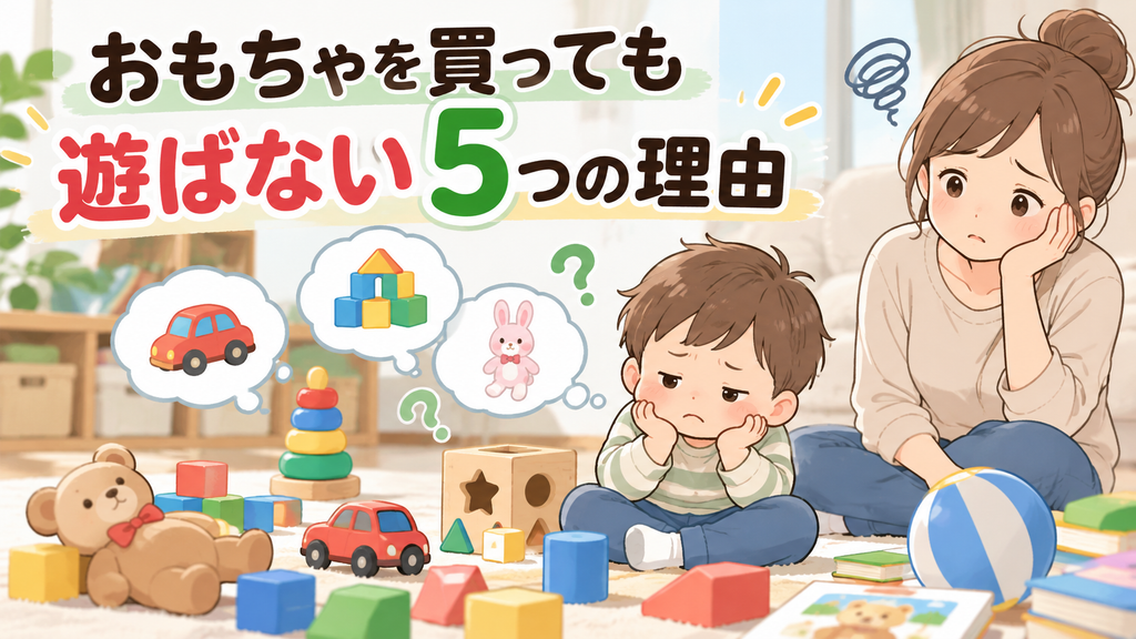 おもちゃを買っても遊ばない5つの理由